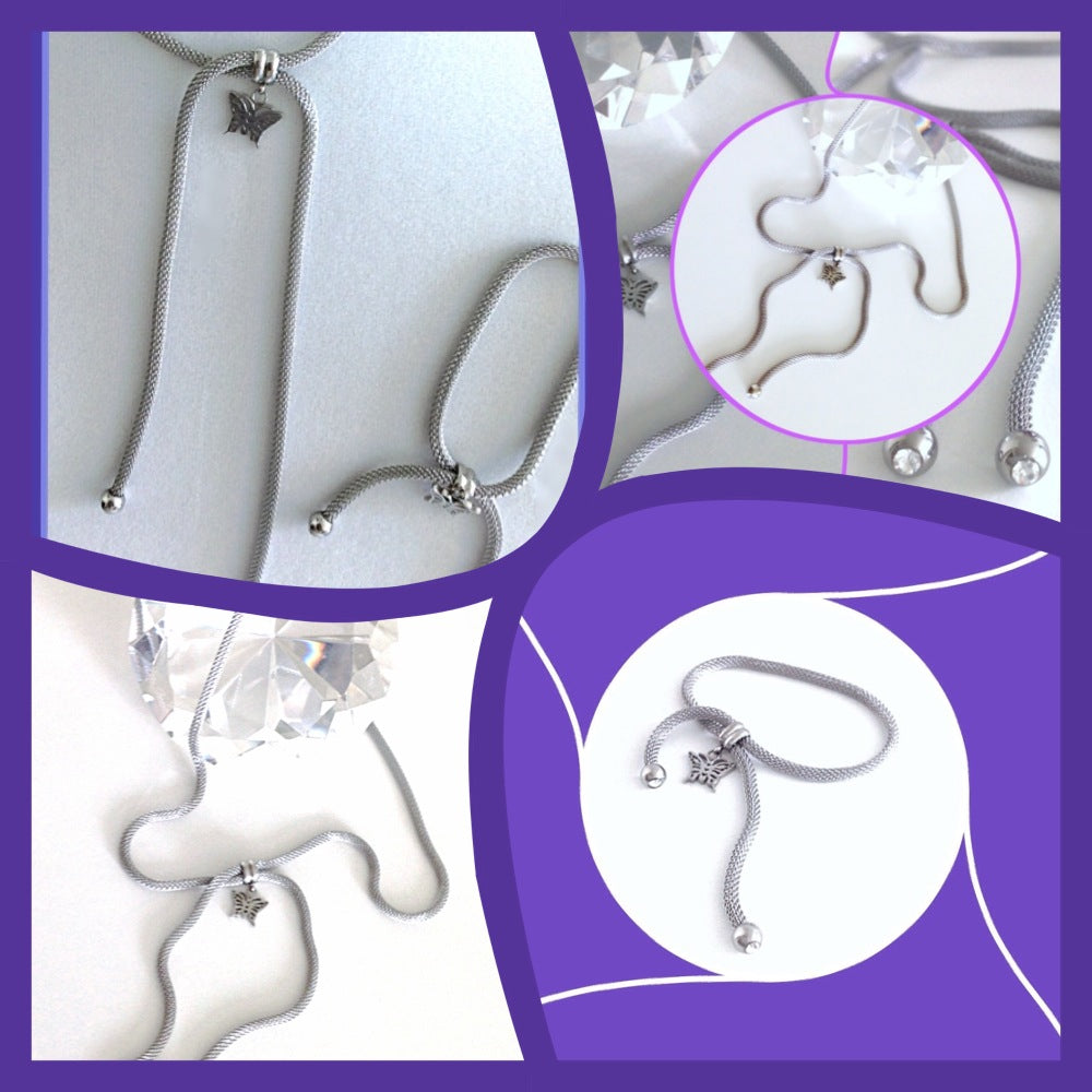Stainless Steel Necklace & Bracelet Set