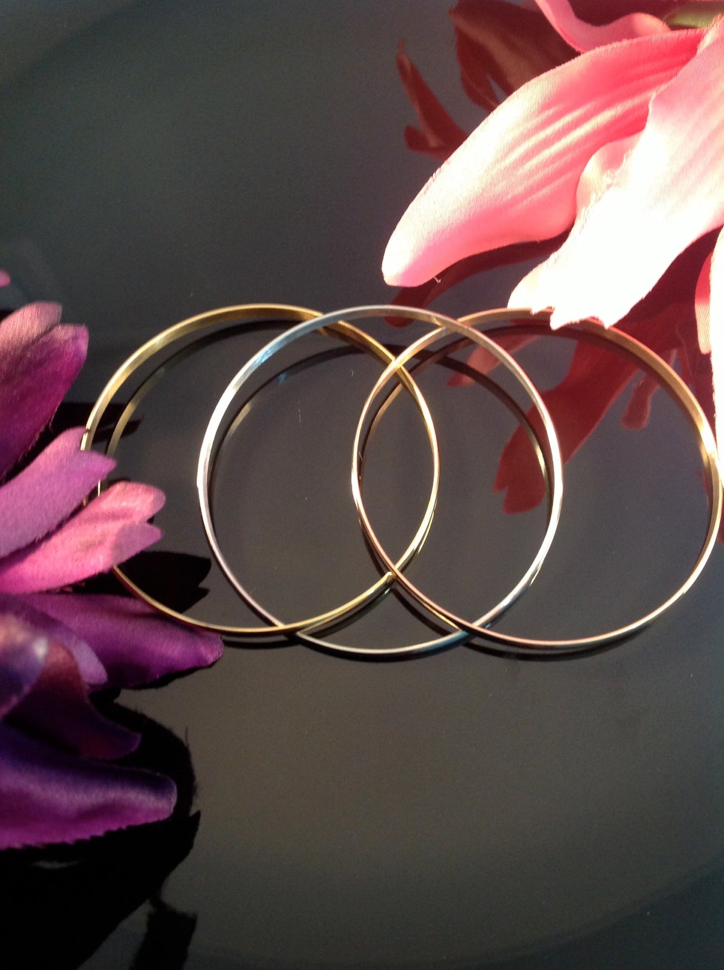 Stainless Steel Bracelets three tones