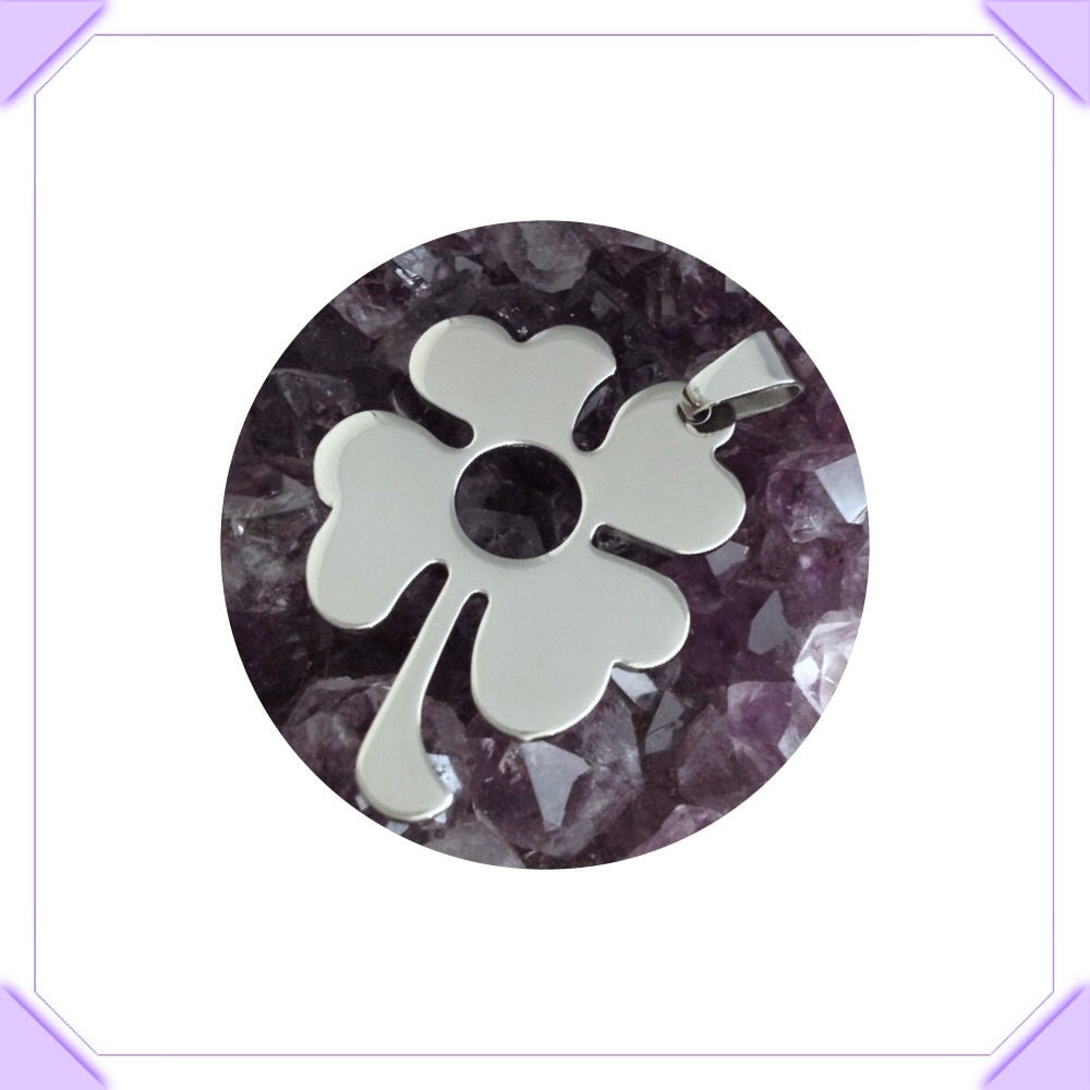 Stainless Steel Pendant Lucky Clover