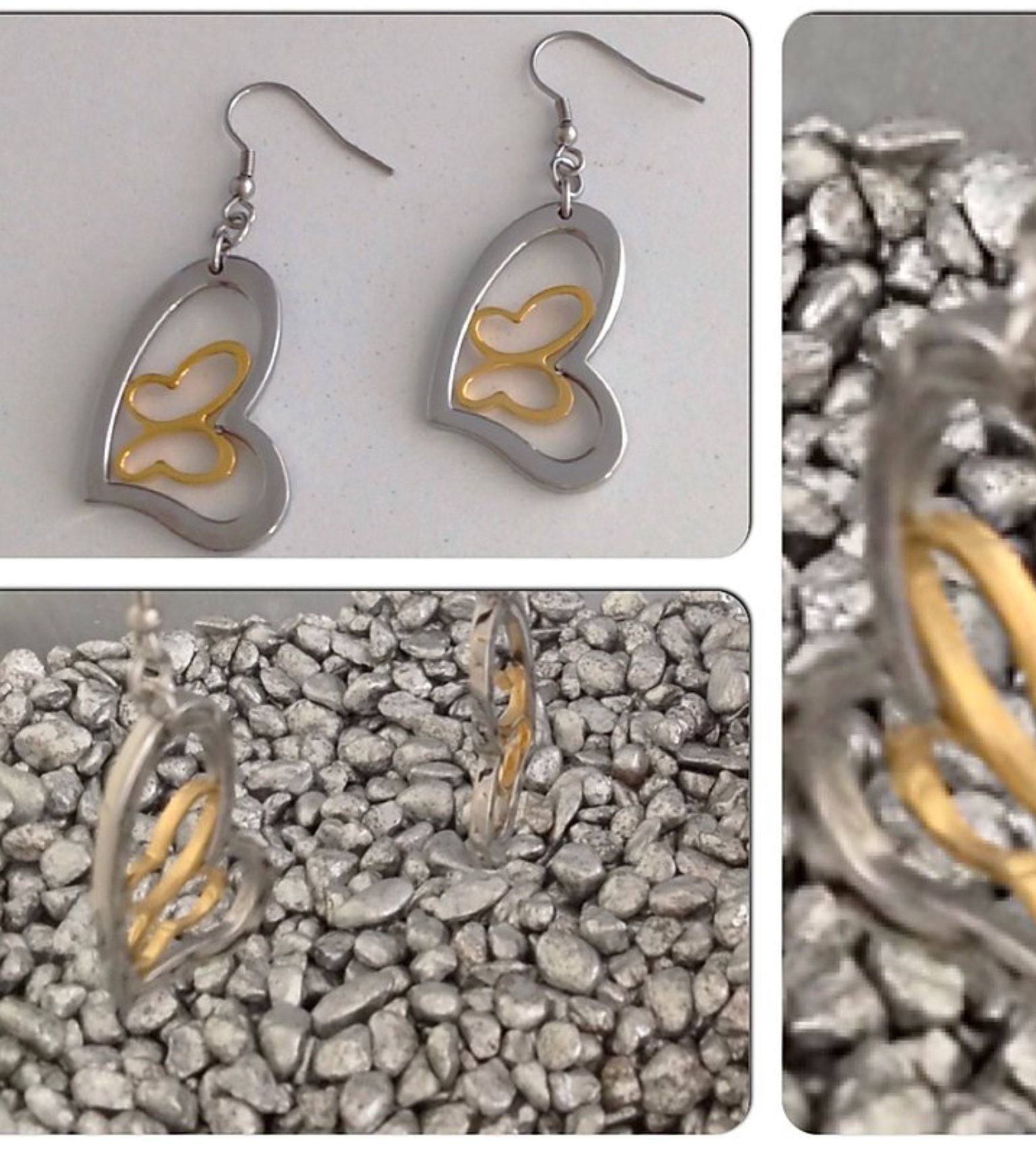 Earrings two tones