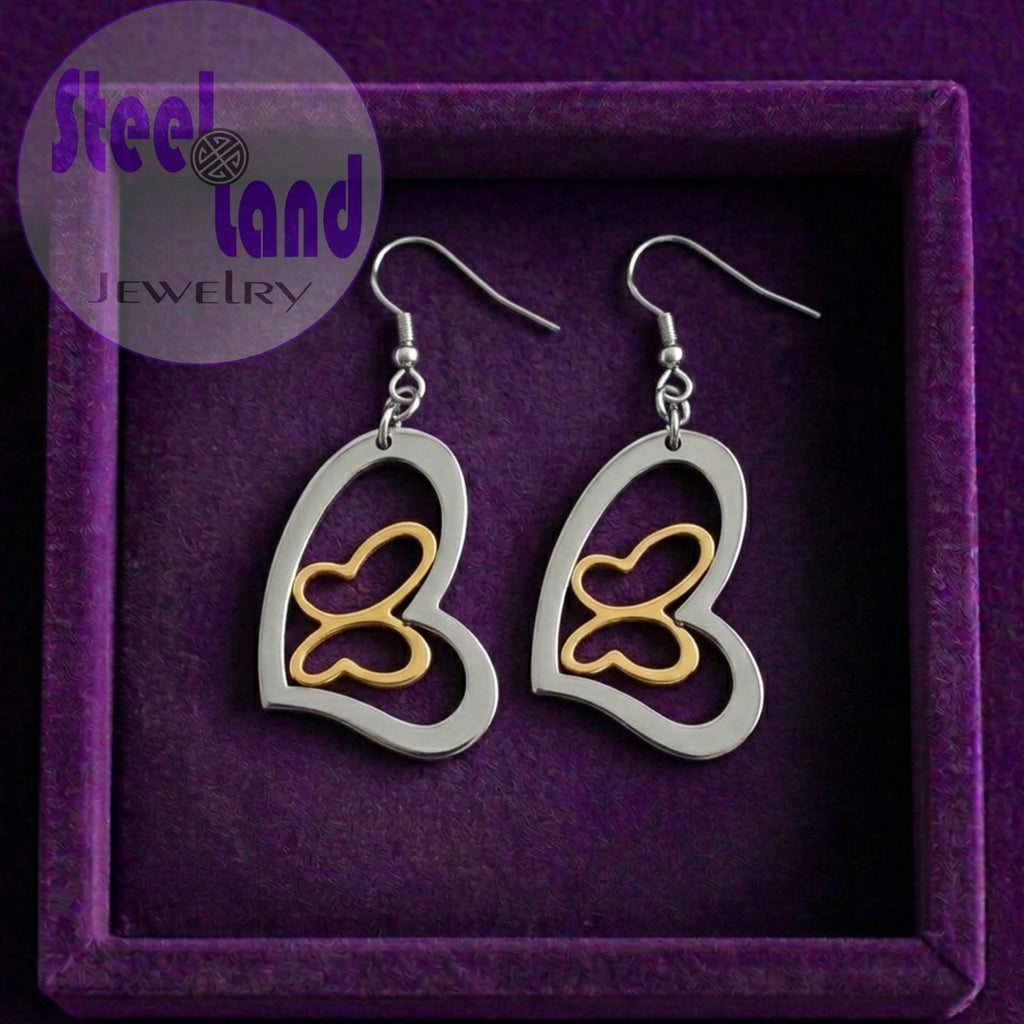 Earrings two tones