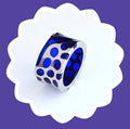 Stainless Steel Blue Ring
